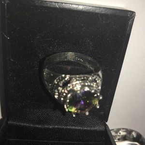 Silver plated ring 925 marked